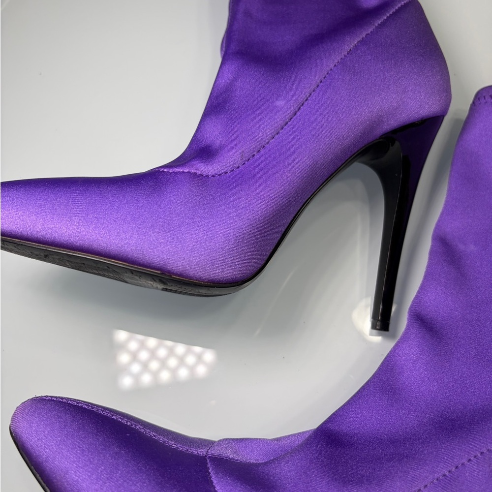 Ring Purple Ankle Boots - Picture 3 of 10